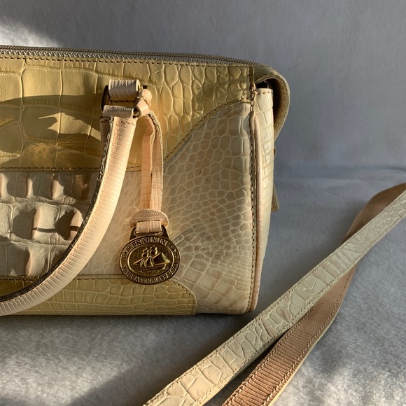 Brahmin Croc Leather Baguette Purse - Picture 3 of 13